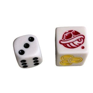 Monopoly Gamer Replacement Parts 2 Pieces Mario Kart Dice